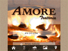 Tablet Screenshot of amoretrattoria.ca